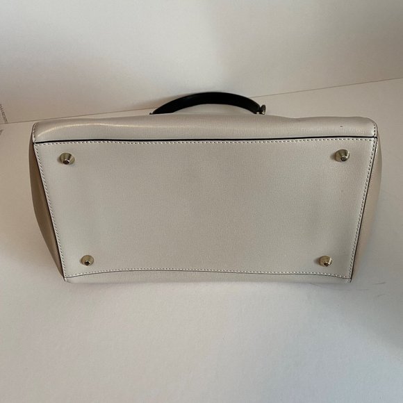 Cromia smooth & suede leather handbag - Picture 6 of 14